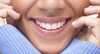 Closeup of flawless teeth