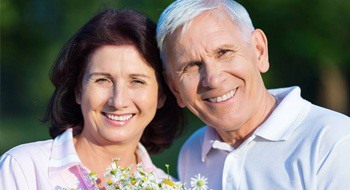 happy elderly couple 